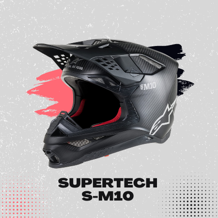 Alpinestars Supertech S-M10 Solid Off-Road Motocross Helmet