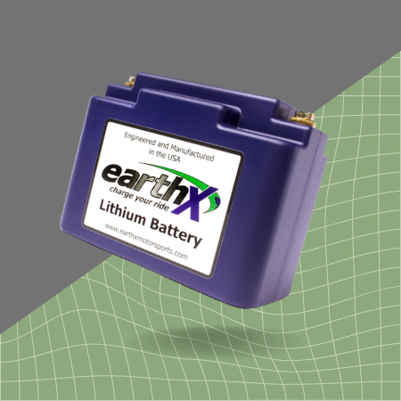 EarthX ETX48E Eco-Friendly Lithium Motorcycle Battery