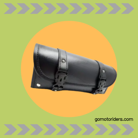 Issyzone Motorcycle Fork Bag Handlebar Sissy Bar Tool Pouch Roll Barrel Bags