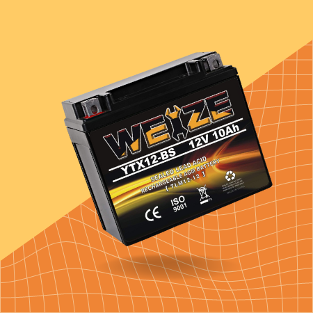 YTX12-BS High-Performance Motorcycle Battery