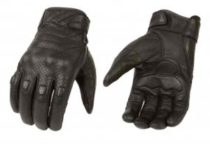 Milwaukee Leather Men's Premium Leather Perforated Cruiser Gloves