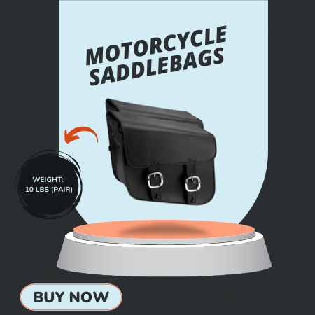 Nomad USA Leather Slanted Motorcycle Saddlebags